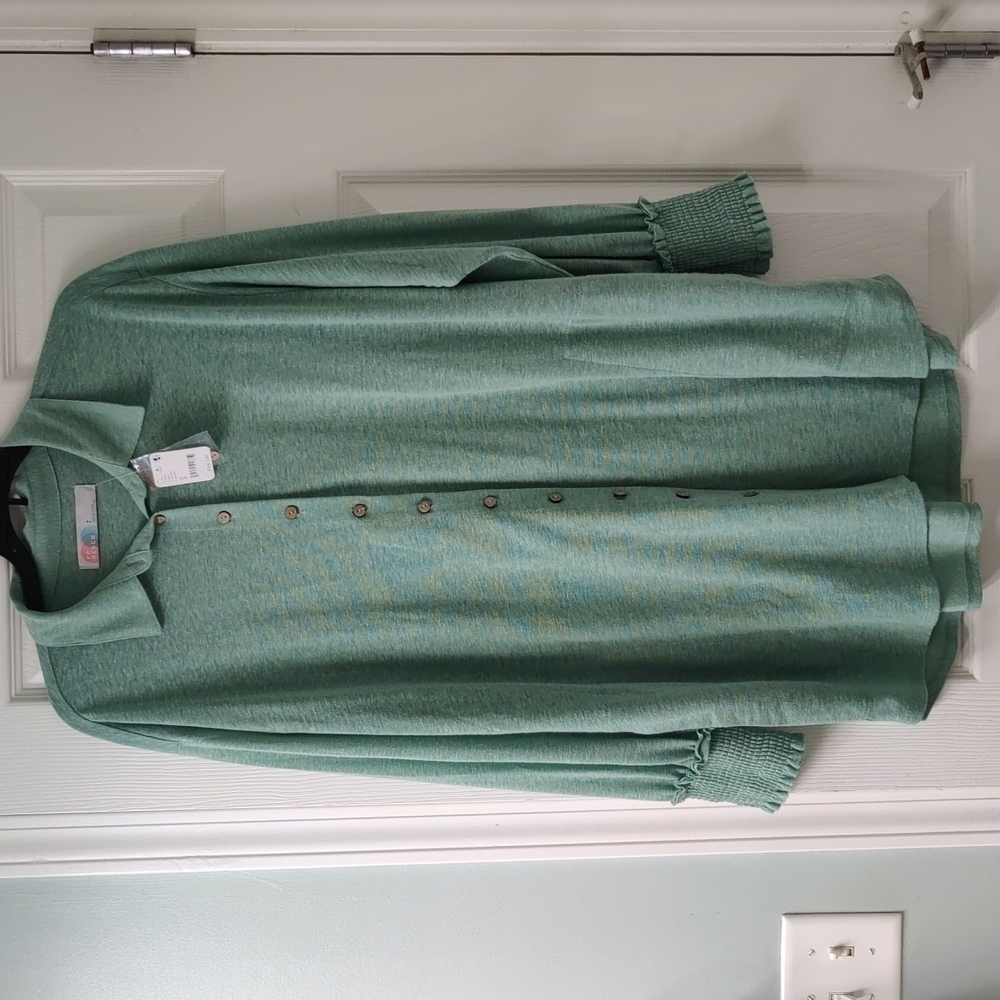Free people green shirt dress